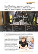 Linex Manufacturing overwint inspectie-uitdagingen met behulp van 3D metaalgeprinte stylus op maat in Equator